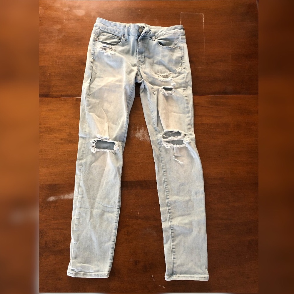American Eagle Skinny Ripped Jeans